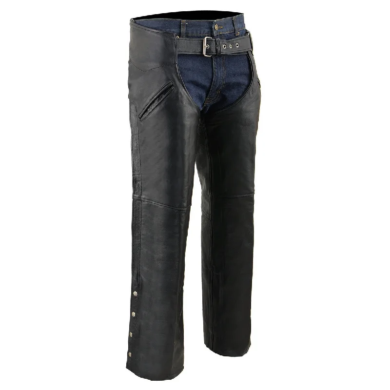 Weekend Bargains to Relish Milwaukee Leather Men's Black Leather Slash Pocket- Biker Motorcycle Riders Chap- SH1103NL Weekend Bargains to Relish Milwaukee Leather Men's Black Leather Slash Pocket- Biker Motorcycle Riders Chap- SH1103NL