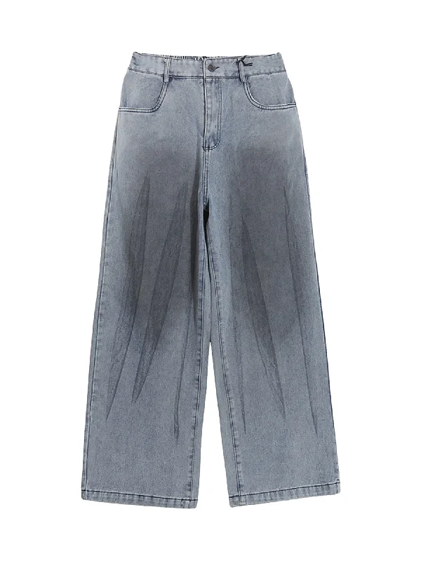 Act Fast Thesupermade Creative Design Street Hip Hop Washed Jeans