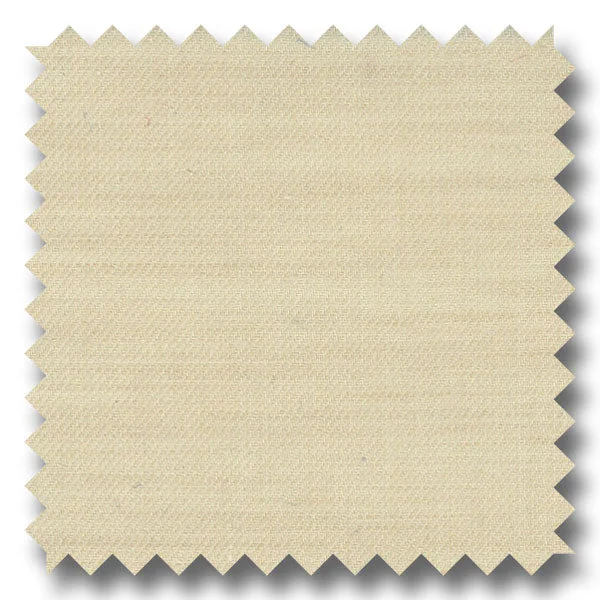 Weekend Discounts to Delight Cream Solid Twill - Custom Dress Shirt