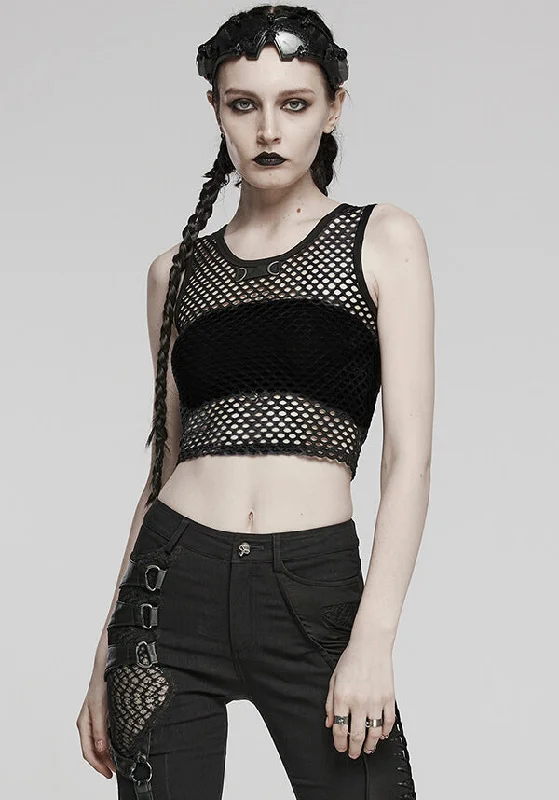 Weekend Special Chandra Fishnet | CROPPED TANK TOP*