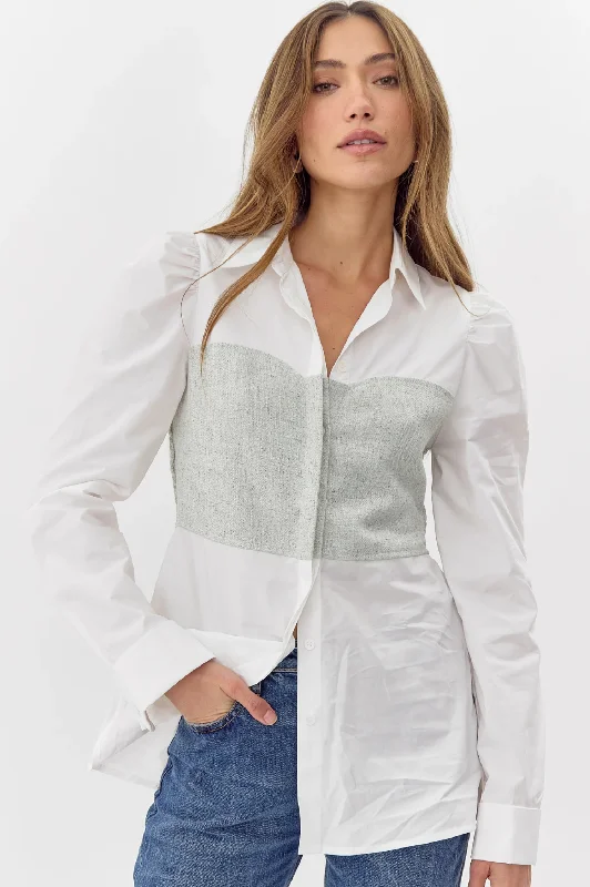 Weekend Shopping Made Better Nora Smocked Linen Shirt