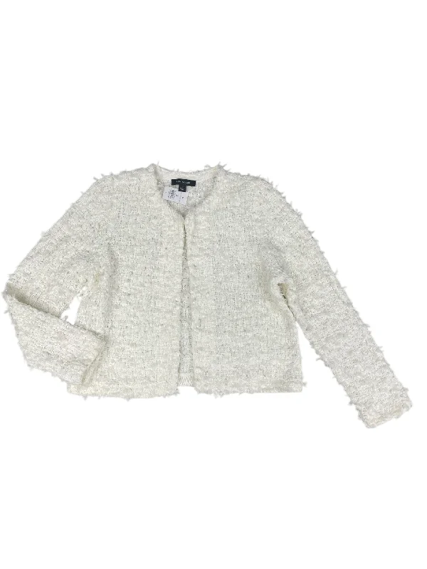 Major Deal Cardigan By Ann Taylor In White, Size: L