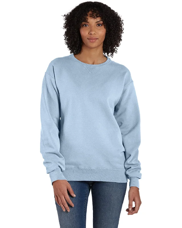 Super Bargain ComfortWash by Hanes Unisex Crew Sweatshirt | Soothing Blue