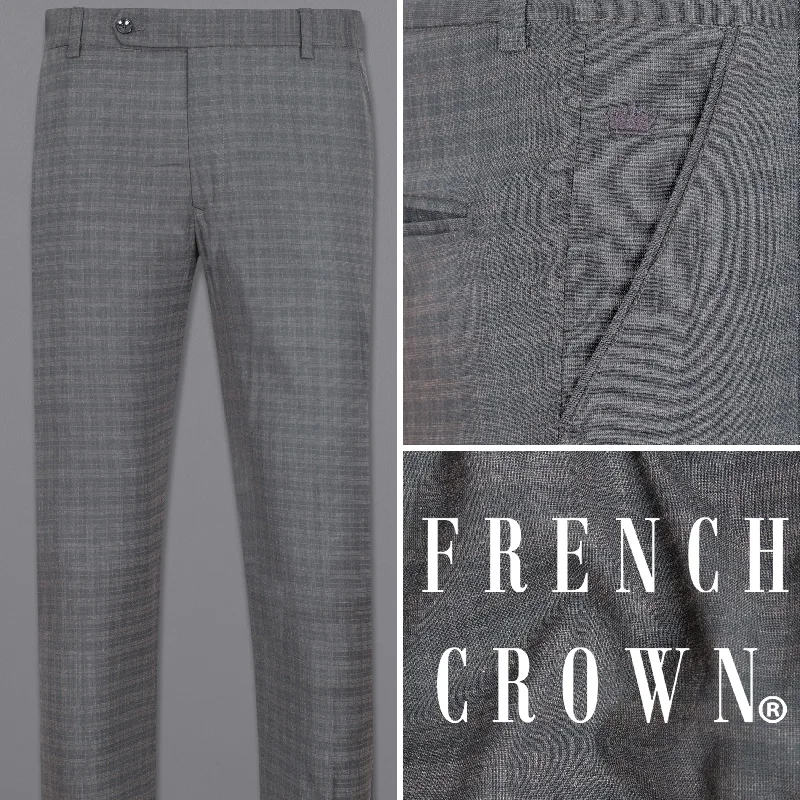 Weekend Discounts to Savor Mid Gray Wool Rich Pant