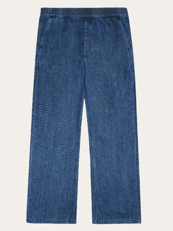 Weekend Specials to Delight FIG loose denim pants - GOTS/Vegan - Dark Blue denim