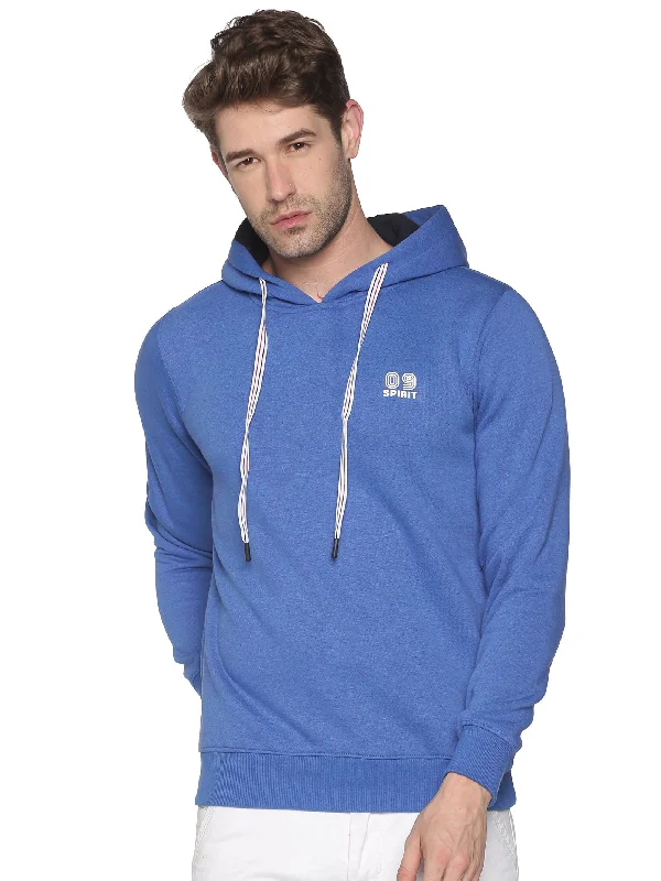 Can't Resist Men Solid Blue Sweatshirt