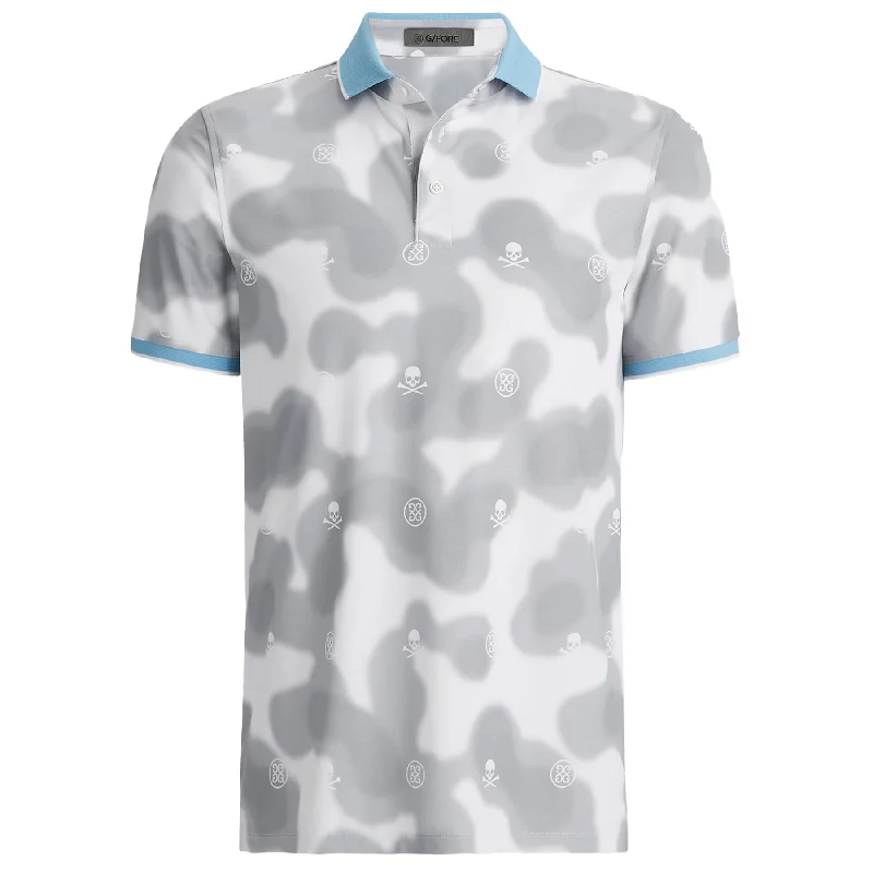 Weekend Discounts to Delight Blur Icon Camo Tech Pique Polo Snow - AW24