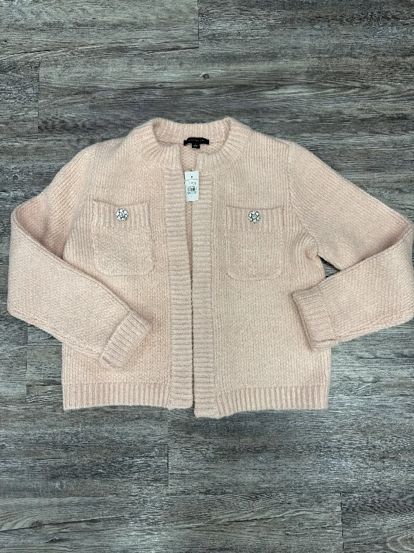 Shop and Save Sweater Cardigan By Ann Taylor In Pink, Size: L