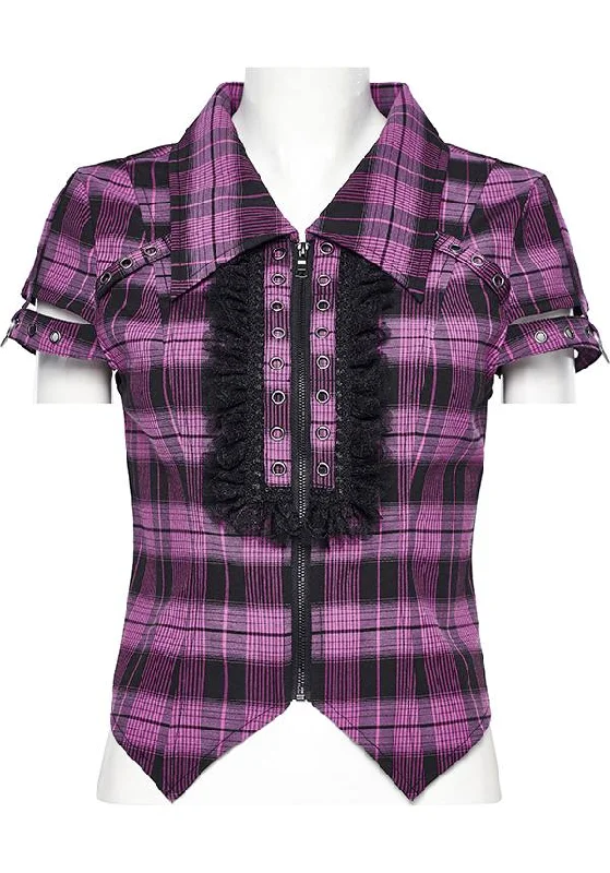 Stock Clearance Uriah Tartan [Magenta/Black] | SHIRT*