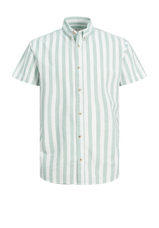 Blowout Deals Jack & Jones Fred Striped Shirt, Granite Green