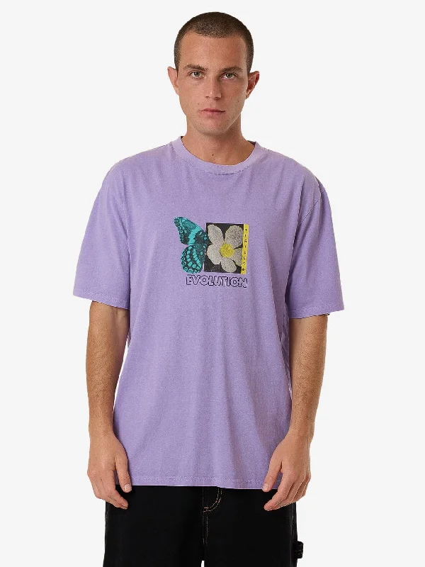 Weekend Deal Morphing Oversize Fit Tee - Violet Tulip