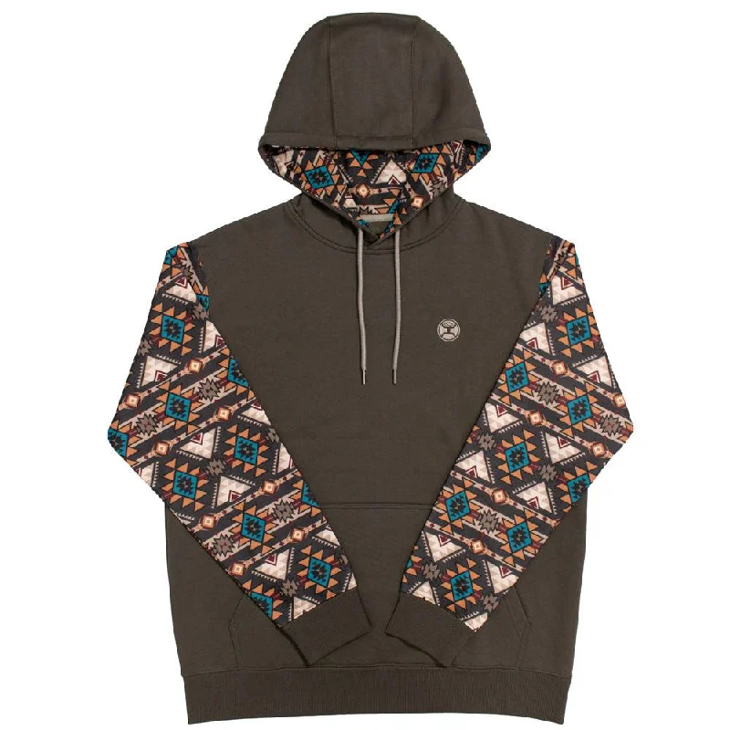 Weekend Bargains Await You "Summit" Brown w/Aztec Hoody