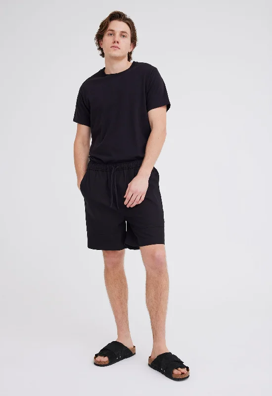 Exclusive Access Edon Cotton Twill Short - Black