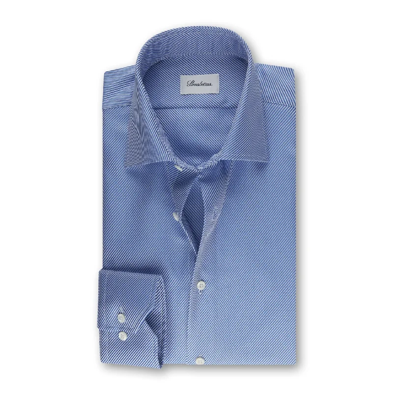 Weekend Specials to Cherish Fitted Body Shirt Textured Blue Art. no: 6027717701112