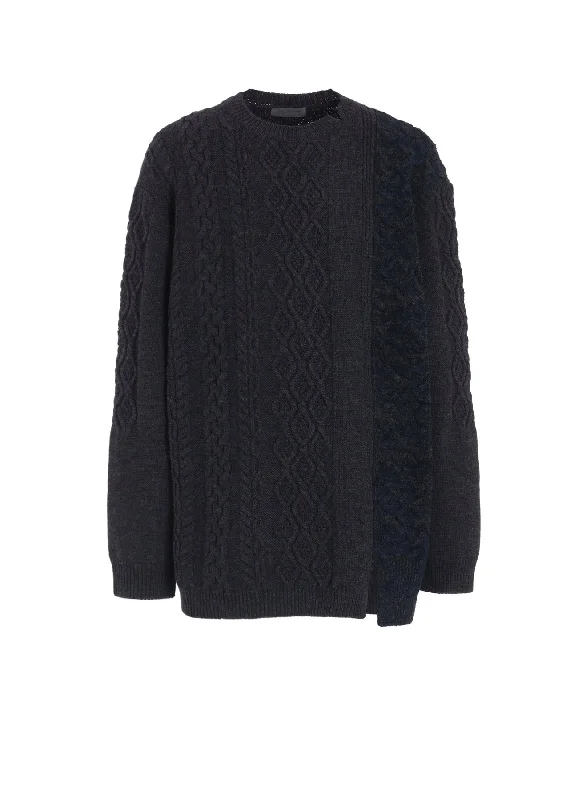 Super Sale 5G CROSS PATTERN SWITCHING ROUND NECK