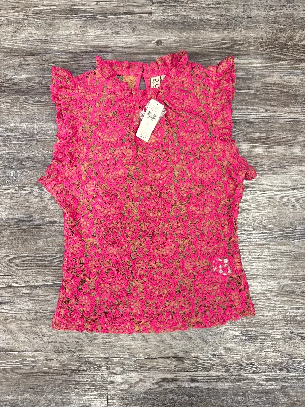 The Best Prices Top Short Sleeve By Dolan Left Coast In Pink & Tan, Size: Xs
