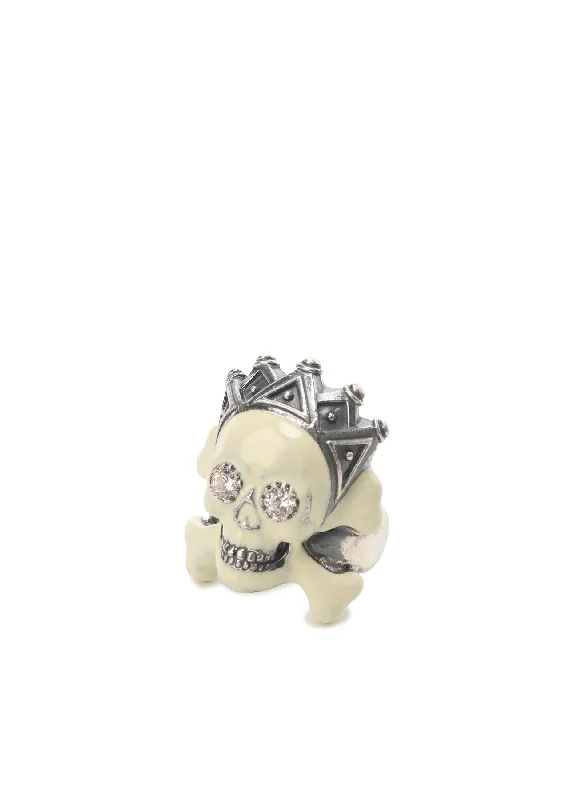 Weekend Deals That Excite SILVER950 SKULL CROWN RING
