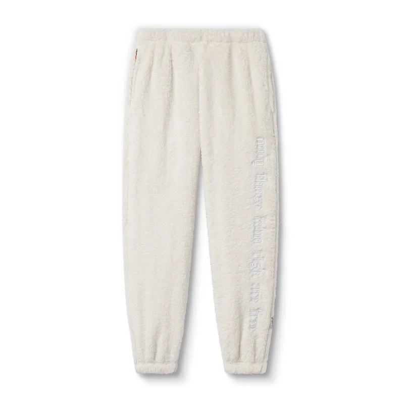 Weekend Bargains Just for You 0692. Sherpa Recovery Sweats - Ivory Cream/White