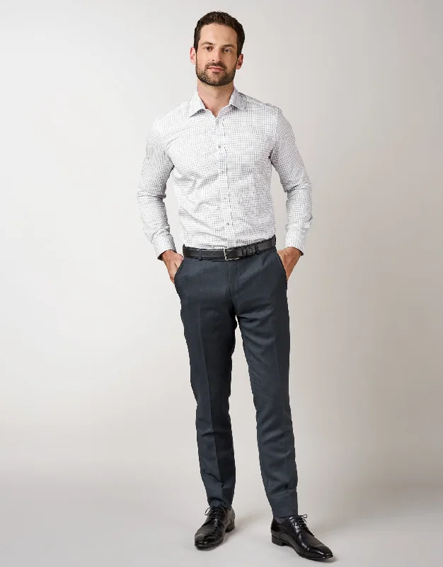 Super Bargain Lotus Navy Birdseye Suit Trouser