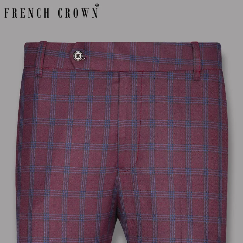 Best Bargains Tawny Port Windowpane Pant