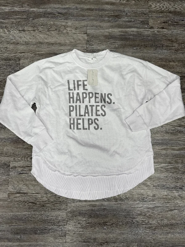 Weekend Offers That Please Sweatshirt Collar By Ivy + Cloth In White, Size: M