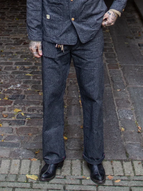 Anniversary Sale Sugar Cane, Engineer Pants, Black Covert