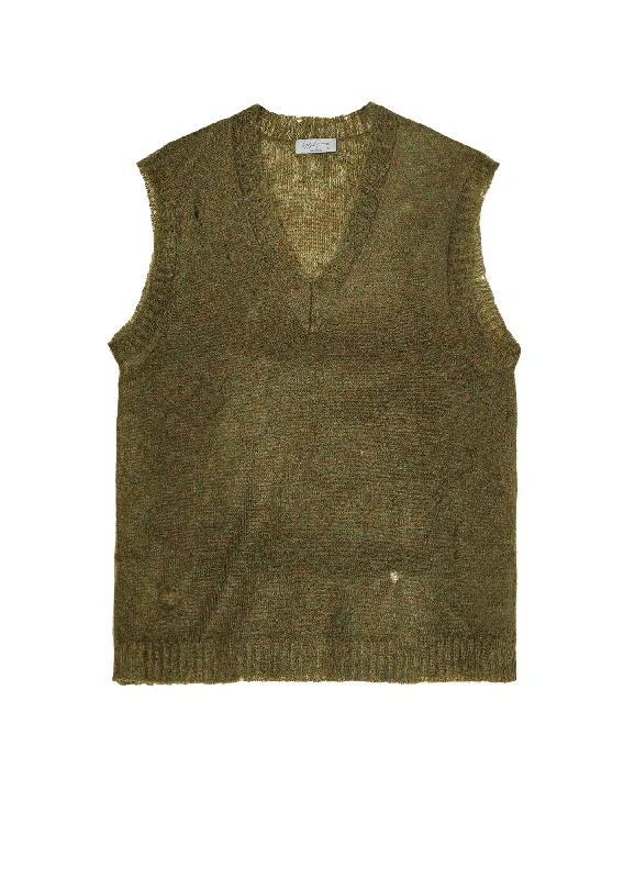 Huge Discounts 7G1P PLAIN STITCH V VEST