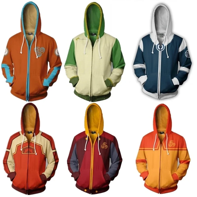 Year-End Sale Cosplay Costume Hoodie- Avatar The Last Airbender