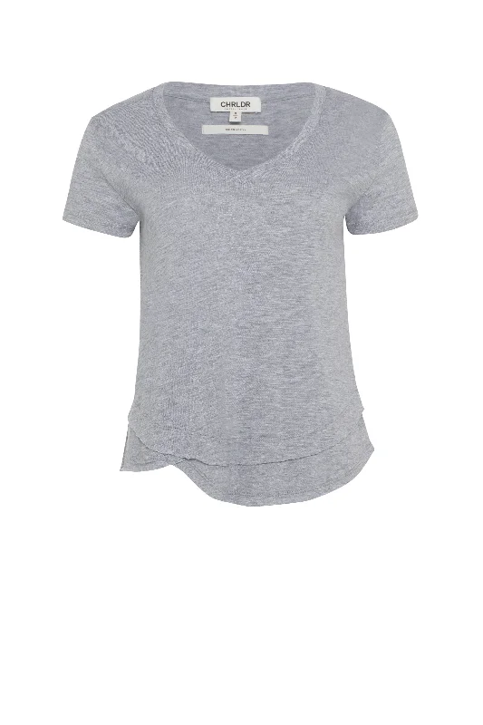 Weekend Bargains to Enjoy AVA V-NECK MOCK LAYER TEE