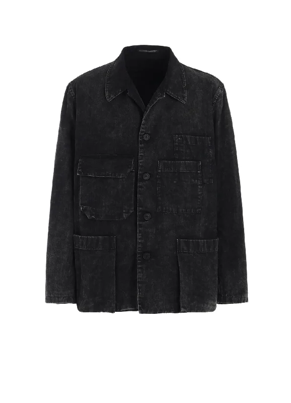 Hot Deal BLEACHING DENIM BLOUSON WITH 5-POCKETS