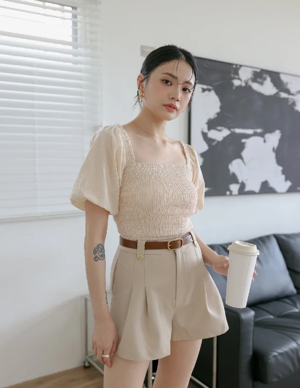 Overstock Clearance Rachel Top in Cream