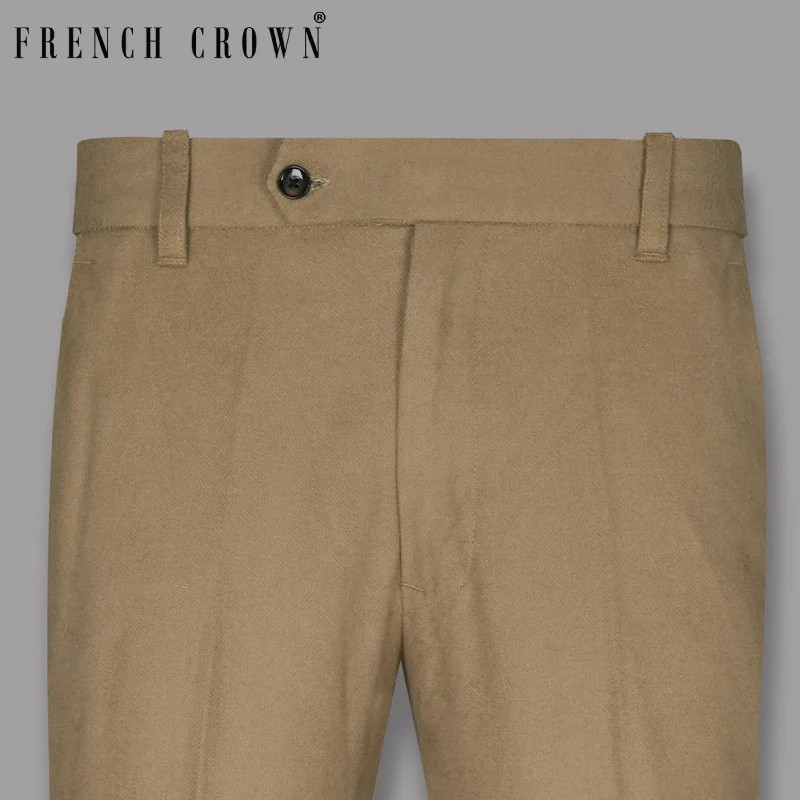 Overstock Clearance Camel Flannel Premium Cotton Pant