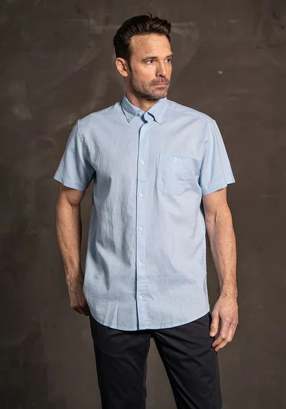 Limited Time Pre End Frey Linen Shirt, Light Blue