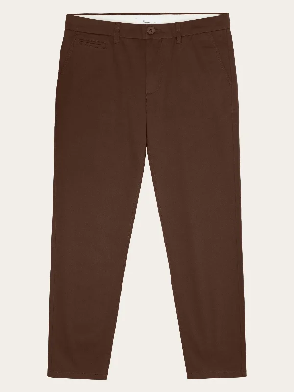 Flash Deals CHUCK regular twill chino pants - Demitasse (brown)