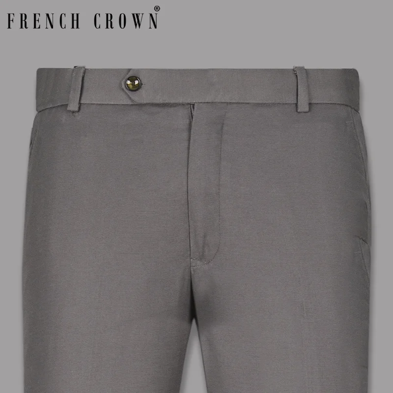 Discount Mania Bright Grey Premium Cotton Pant