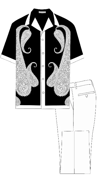 Weekend Specials to Delight S/S Print 2pc Set | Robert Lewis | #RSPS004
