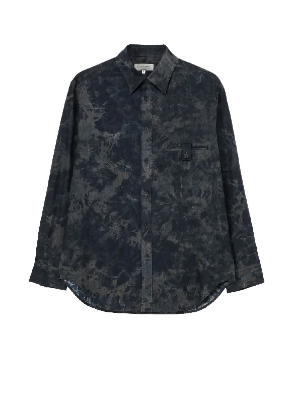 Quick Deals COTTON LINEN SHEETING LIGHT BLOUSE WITH CHEST TAB