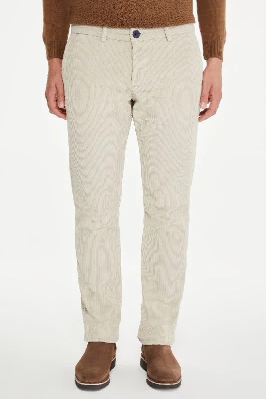 Year-End Clearance Slim Fit White Side Pocket Low Waist Cotton Dress Pants