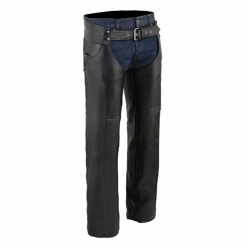 Weekend Specials to Cherish Milwaukee Leather Chaps for Men's Black Premium Leather- Classic Jean Style Pockets Motorcycle Riders Chap - SH1101 Weekend Specials to Cherish Milwaukee Leather Chaps for Men's Black Premium Leather- Classic Jean Style Pockets Motorcycle Riders Chap - SH1101
