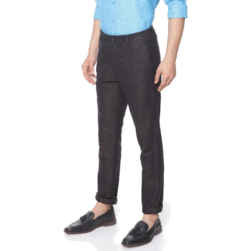Grand Opening Sale Mens Linen Cotton Pant Black Sandal