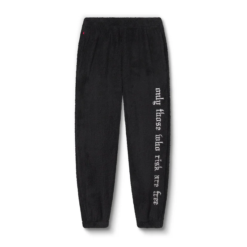 Weekend Savings Spectacular 0692. Sherpa Recovery Sweats - Black/White