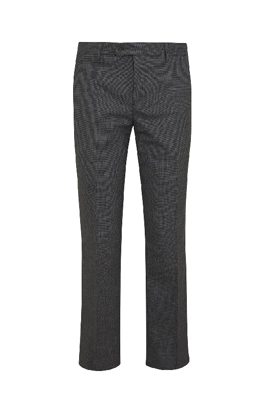Reduced Prices Slim Fit Charcoal Side Pocket High Waist Wool Dress Pants