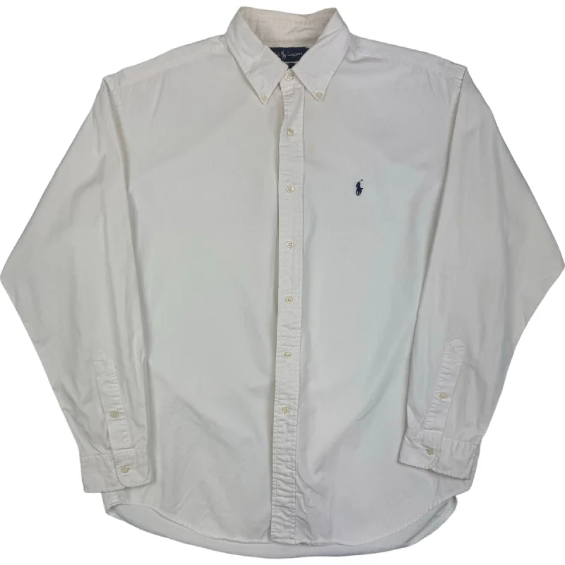Weekend Deals to Make You Smile Ralph Lauren Blaire Long Sleeve Button-Up Shirt White Weekend Deals to Make You Smile Ralph Lauren Blaire Long Sleeve Button-Up Shirt White