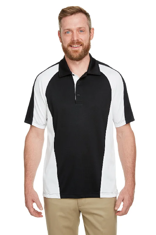 Weekend Specials to Snag Harriton Mens Advantage Performance Moisture Wicking Colorblock Short Sleeve Polo Shirt - Black/White Weekend Specials to Snag Harriton Mens Advantage Performance Moisture Wicking Colorblock Short Sleeve Polo Shirt - Black/White