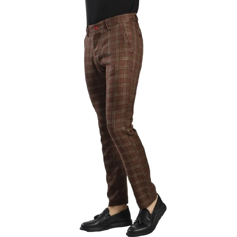 Best Seller DJ PLUS: Plaid Skinny Dress Pants ON65