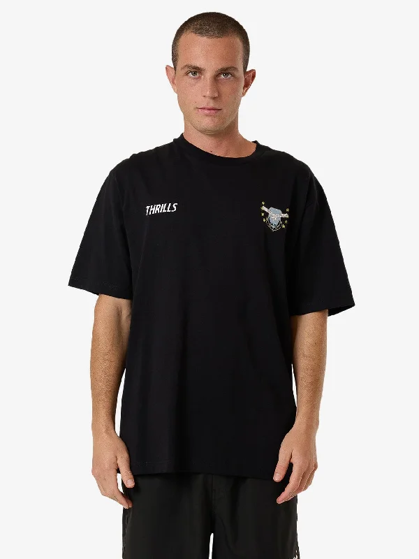 Hot Deal Centennial Oversize Fit Tee - Black