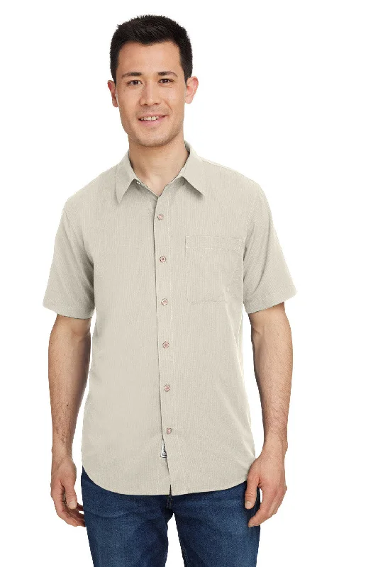 Closeout Deal Marmot Mens Aerobora Short Sleeve Button Down Shirt w/ Pocket - Sandbar - Closeout Closeout Deal Marmot Mens Aerobora Short Sleeve Button Down Shirt w/ Pocket - Sandbar - Closeout