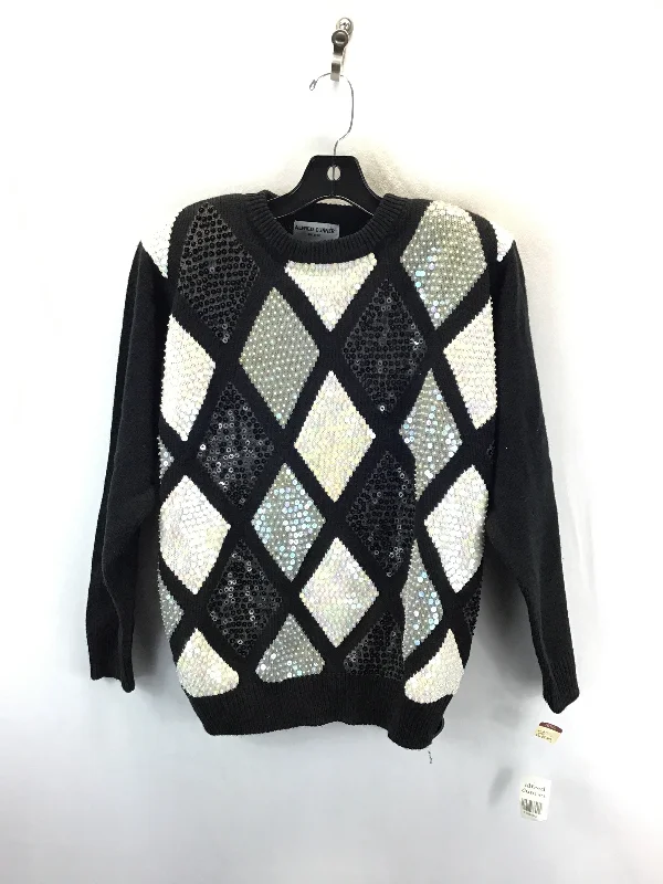 Weekend Bargains Just for You Sweater By Alfred Dunner In Black & White, Size: Mp