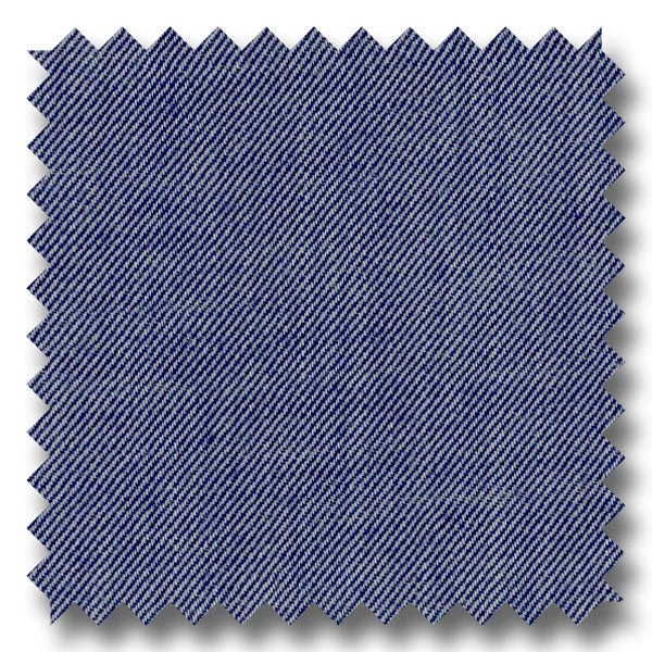 Weekend Savings Bonanza Navy Solid Twill - Custom Dress Shirt