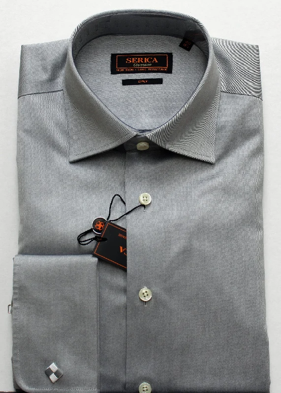 Weekend Specials Just for You SERICA CLASSICS MID GREY TWILL FRENCH CUFF